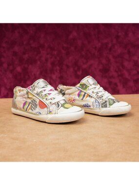 Coach Y2K Sneakers Womens 6 Logo Print Multi Retro 90s Streetwear Shoes